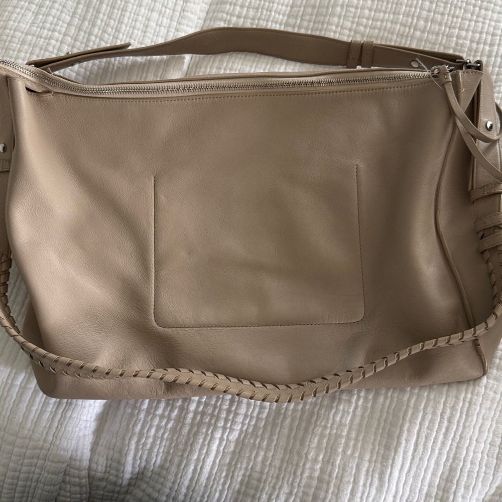All Saints Elegant Tan Leather Handbag